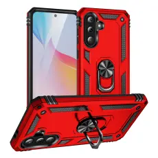 Samsung Galaxy A37 5G Skal Shockproof Hybrid Ring R&ouml;d
