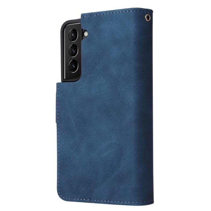 Bild 2, Samsung Galaxy S22 Fodral Multifunktionell Läder Blå