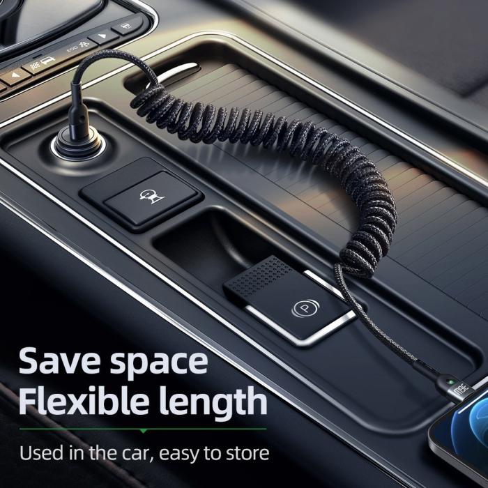 Bild 5, Mcdodo 36W PD USB-C - Lightning Flexibel Nylonkabel Svart