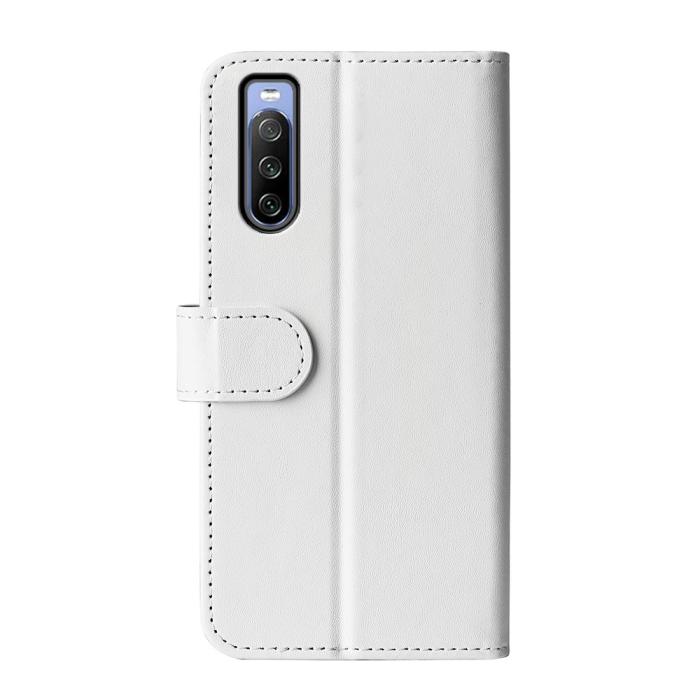 Bild 6, Sony Xperia 10 IV Fodral Crazy Horse Läder Vit