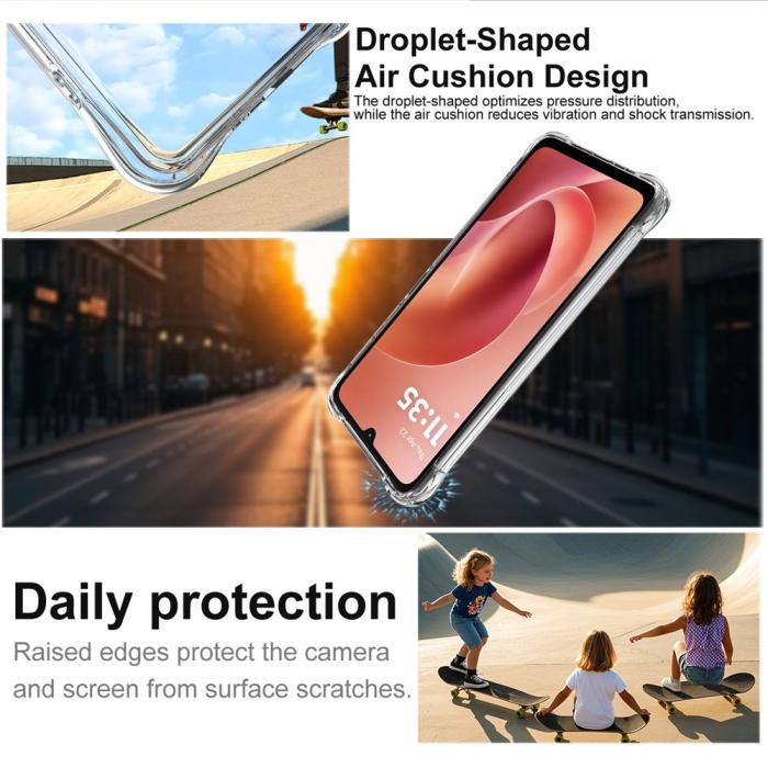 Bild 2, IMAK Moto G06/G06 Power Skal TPU AirBag Shockproof Transparent