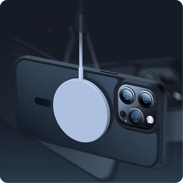 Bild 4, Tech-Protect iPhone 15 Pro Skal MagSafe MagMat Svart/Transparent
