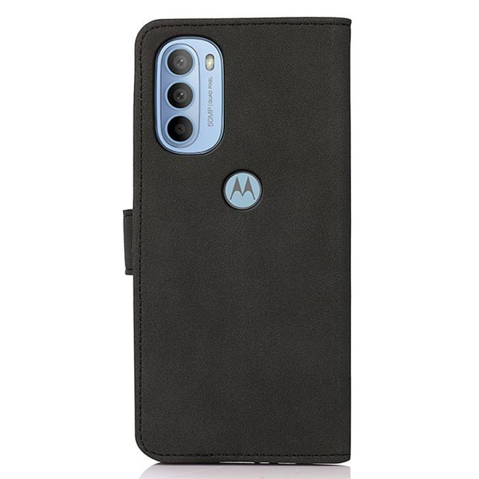Bild 3, KHAZNEH Motorola Moto G31 / G41 Fodral Retro Läder Svart