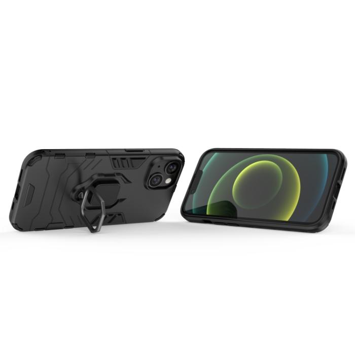 Bild 3, iPhone 14 Skal Ring Hybrid Svart
