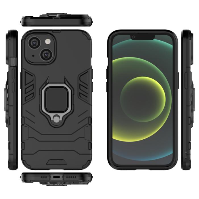 Bild 4, iPhone 14 Skal Ring Hybrid Svart