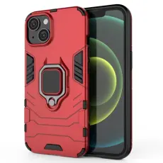 iPhone 14 Skal Ring Hybrid Röd