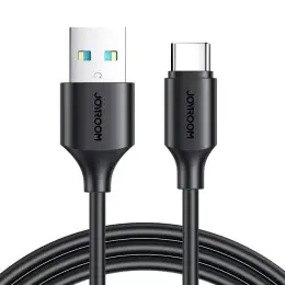 Joyroom 1m 3A USB-C Laddningskabel Svart