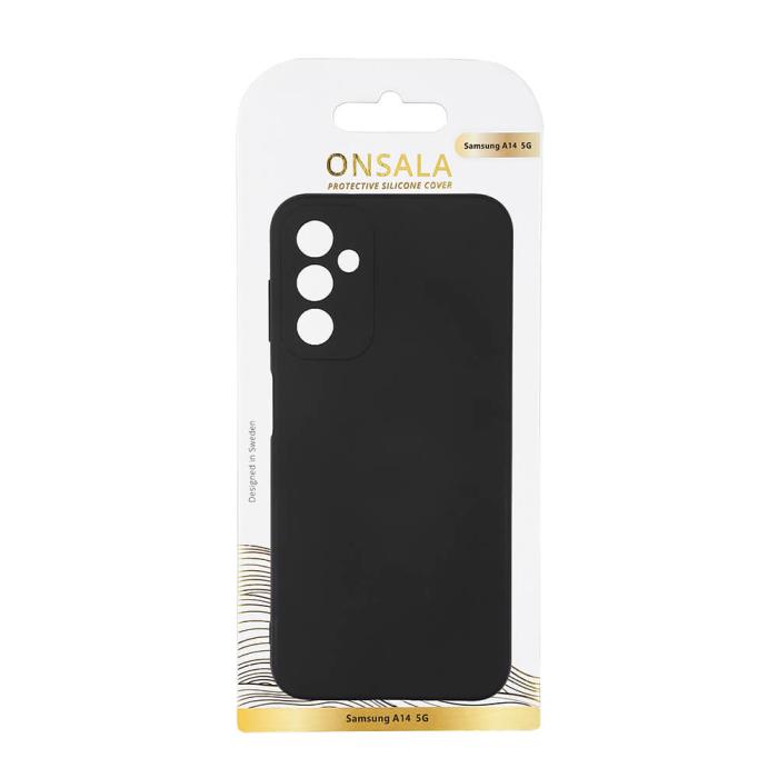 Bild 2, ONSALA Galaxy A14 4G/5G Mobilskal Silikon Svart