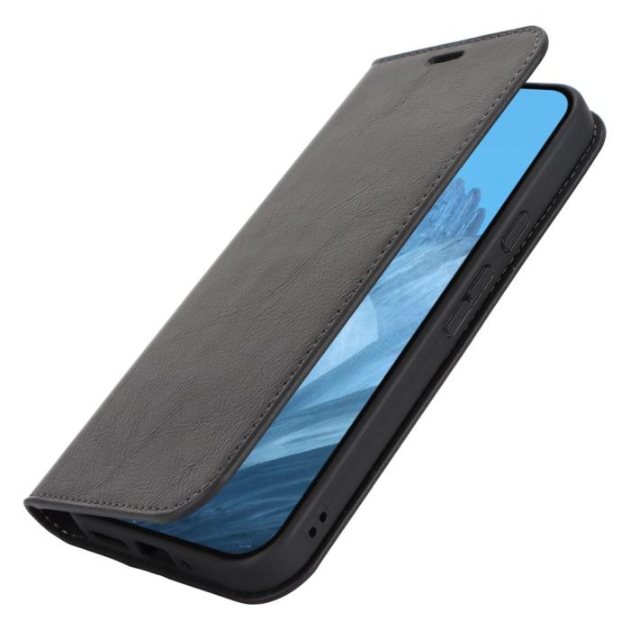 Bild 6, Google Pixel 9 Pro XL Fodral Crazy Horse Läder Svart
