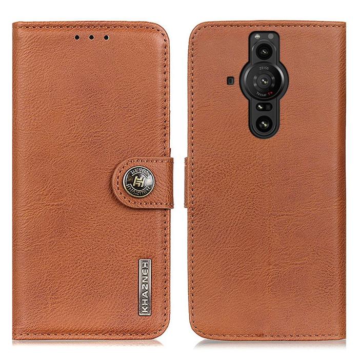 Bild 1, KHAZNEH Sony Xperia Pro-I Fodral Läder Brun