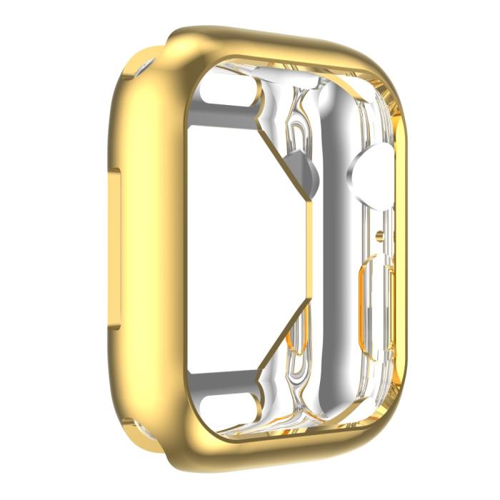 Bild 6, Apple Watch 7/8 45mm Skal TPU Electroplate Guld