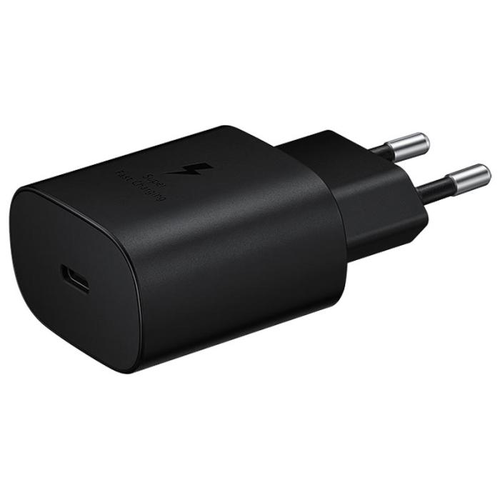 Bild 1, Samsung Original 25W 3A USB-C Laddare EP-TA800XBE - Svart