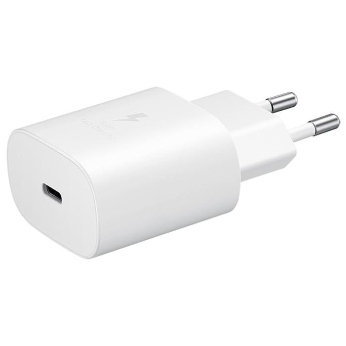 Bild 1, Samsung Original 25W 3A USB-C Laddare EP-TA800XWE - Vit