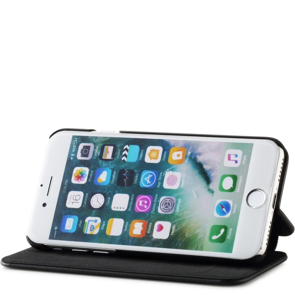 holdit iPhone 6/7/8/SE 2020/2022 Slim Flip Fodral Svart