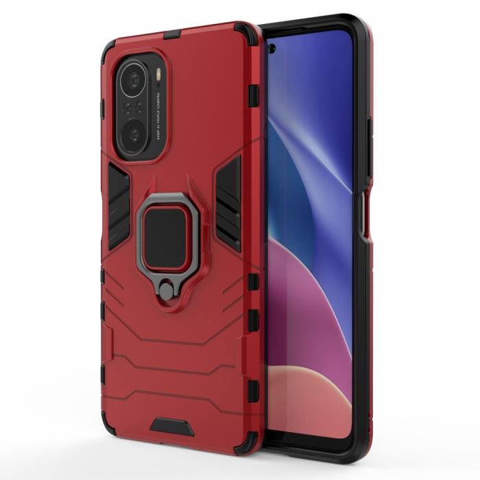 Bild 1, Xiaomi Mi 11i - Hybrid Ring Skal - Röd