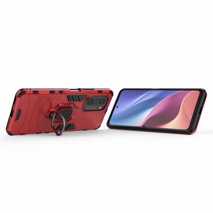 Bild 5, Xiaomi Mi 11i - Hybrid Ring Skal - Röd