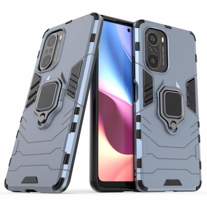 Bild 2, Xiaomi Mi 11i - Hybrid Ring Skal - Blå