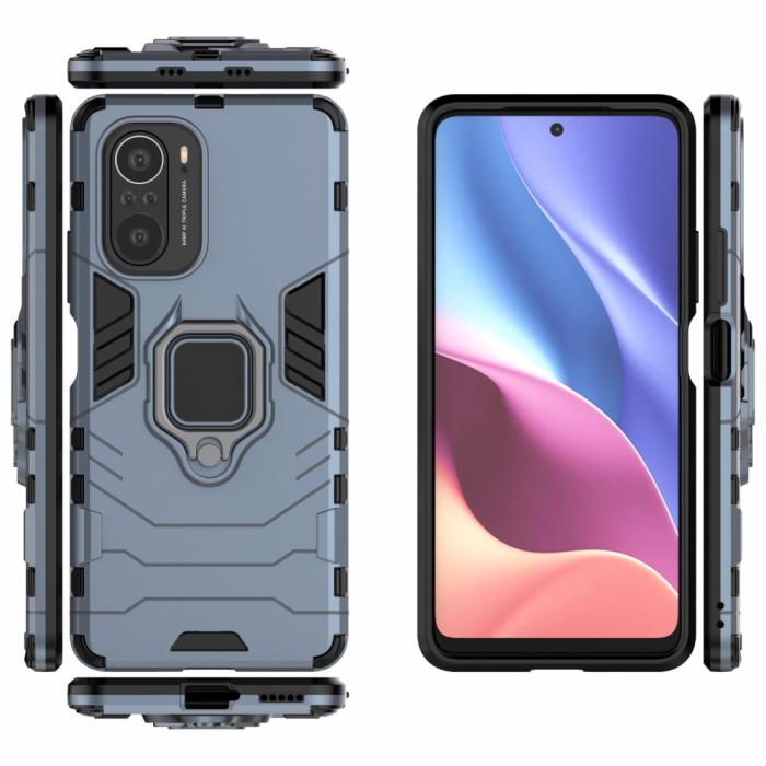 Bild 3, Xiaomi Mi 11i - Hybrid Ring Skal - Blå
