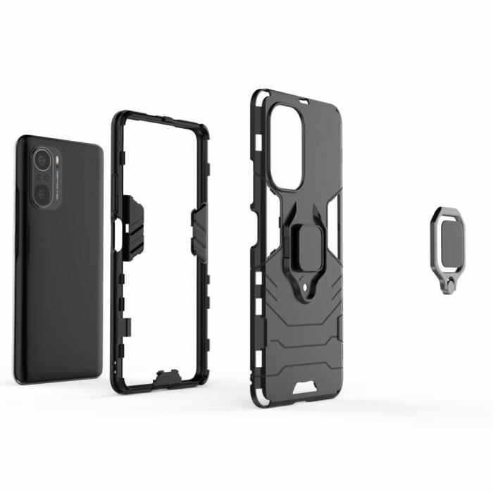 Bild 5, Xiaomi Mi 11i - Hybrid Ring Skal - Blå