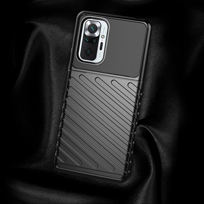 Bild 4, Xiaomi Redmi Note 10 Pro - Twill Textur Skal - Blå