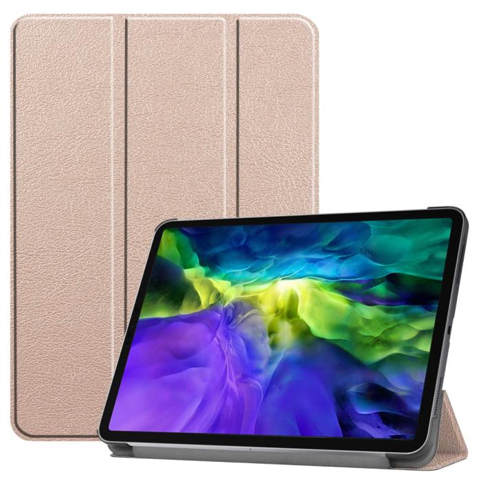 Bild 1, iPad Air 2025-2020 / Pro 11 Fodral Tri-Fold Roséguld