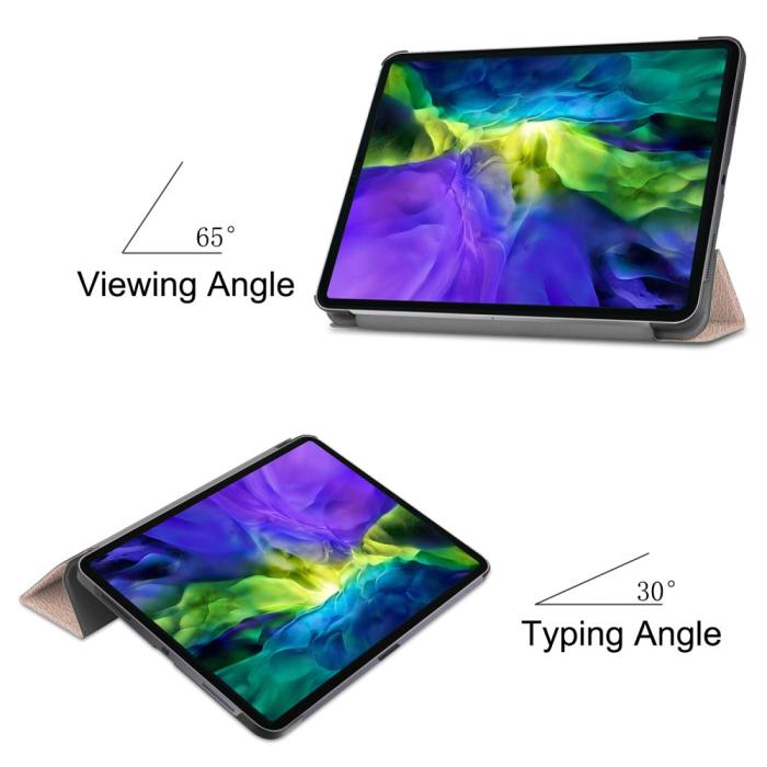 Bild 3, iPad Air 2025-2020 / Pro 11 Fodral Tri-Fold Roséguld