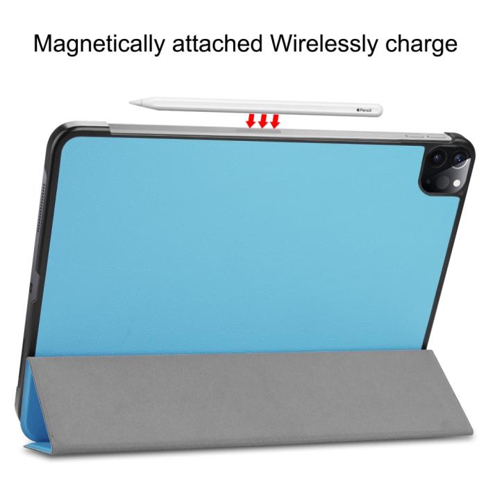Bild 5, iPad Air 2025-2020 / Pro 11 Fodral Tri-Fold Ljus Blå