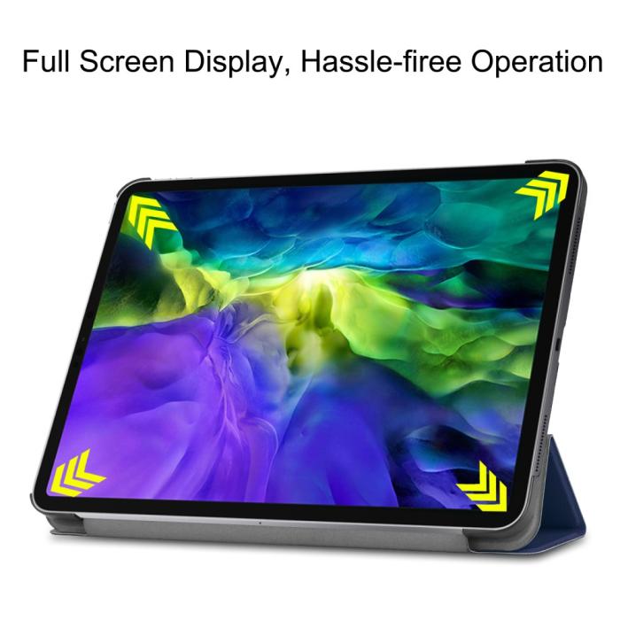 Bild 4, iPad Air 2025-2020 / Pro 11 Fodral Tri-Fold Mörk Blå