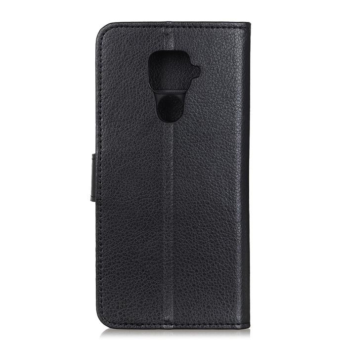 Bild 3, Xiaomi Redmi Note 9 - Litchi Plånboksfodral - Svart