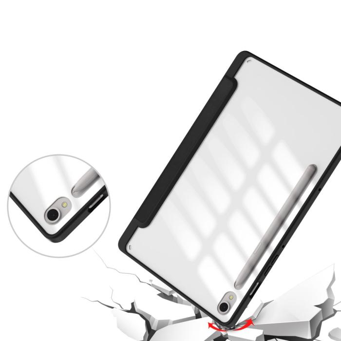 Bild 6, Tech-Protect Galaxy Tab S9 Plus Fodral Hybrid Pennhållare Svart