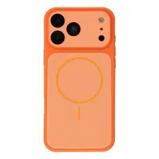 iPhone 18 Pro / 17 Pro Skal MagSafe Med Linsskydd Orange