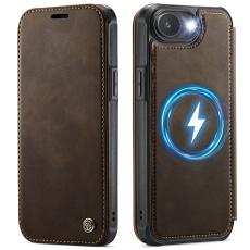 CASEME iPhone 16e/17e Skal RFID Pl&aring;nbok Brun