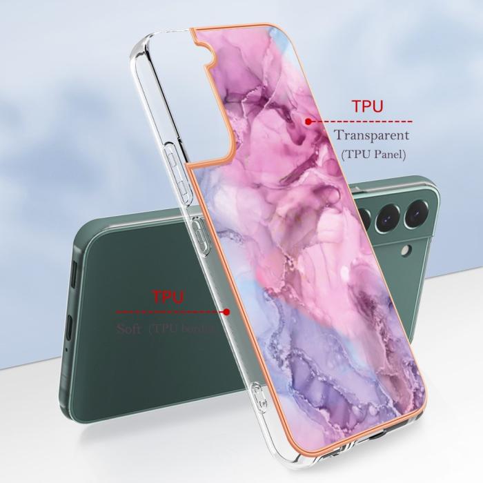 Bild 6, Samsung Galaxy S23 Plus Skal Marmor TPU Rosa