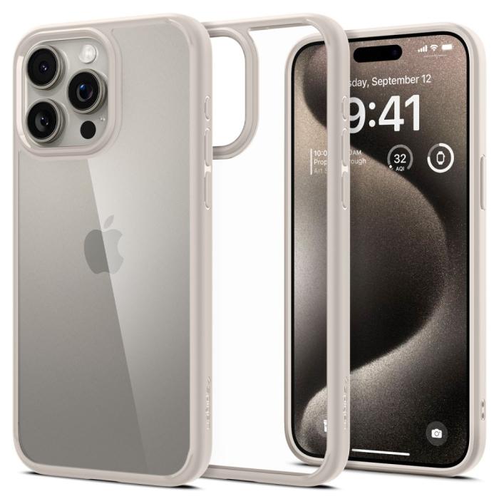 Bild 1, Spigen iPhone 15 Pro Skal Ultra Hybrid Titanium