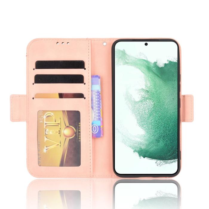 Bild 4, Samsung Galaxy S22 Plus Fodral Avtagbart Kortfodral Ljus Rosa