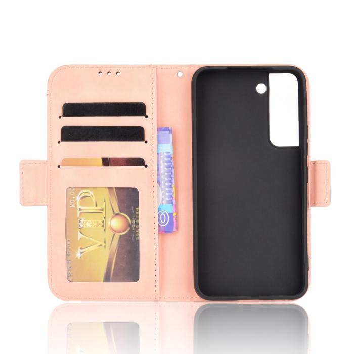 Bild 6, Samsung Galaxy S22 Plus Fodral Avtagbart Kortfodral Ljus Rosa