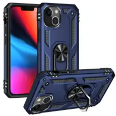iPhone 14 Plus Skal Shockproof Ring Bl&aring;