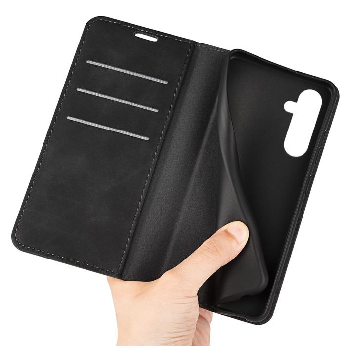 Bild 5, Samsung Galaxy A35 5G Fodral Flip Skin Touch Svart