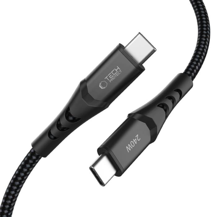 Bild 2, Tech-Protect 1m 240W PD QC3.0 USB-C-USB-C Kabel UltraBoost