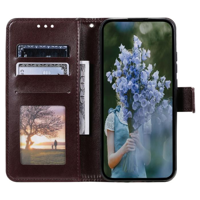 Bild 2, Sony Xperia 1 VII Fodral Mandala Läder Brun
