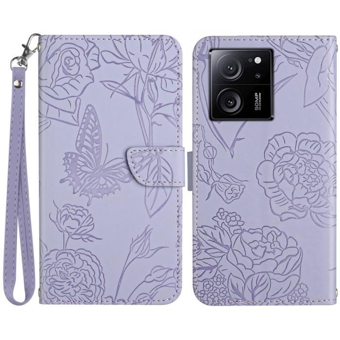 Bild 1, Xiaomi 13T / 13T Pro Fodral Med Tryck Lila