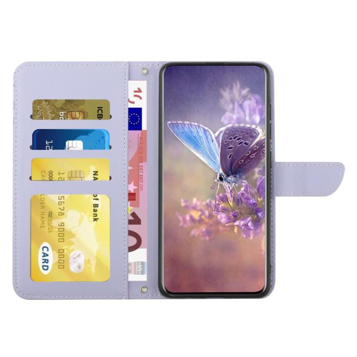 Bild 2, Xiaomi 13T / 13T Pro Fodral Med Tryck Lila