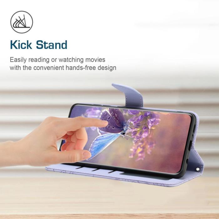 Bild 3, Xiaomi 13T / 13T Pro Fodral Med Tryck Lila