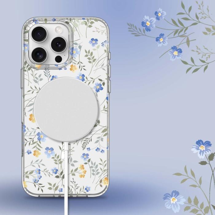 Bild 5, Tech-Protect iPhone 16 Pro Max Skal MagSafe MagMood Spring Flowers