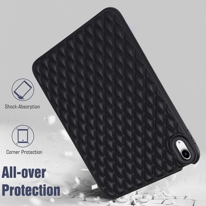 Bild 4, iPad Air 2025-2020 Skal Diamond Textur TPU Svart