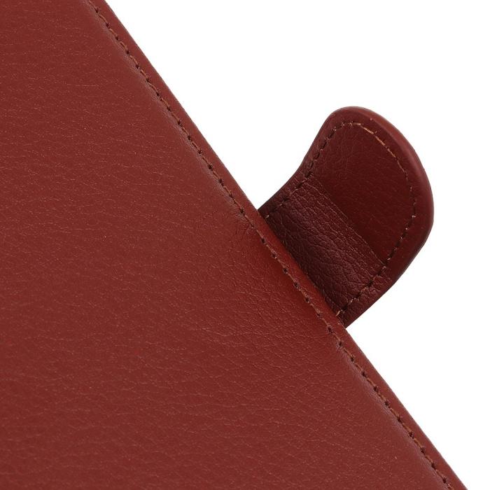 Bild 6, OnePlus Nord 2T 5G Fodral Litchi Läder Brun