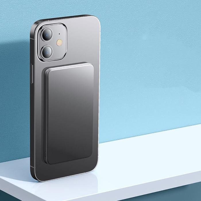 Bild 6, Tech-Protect 15W 5000 mAh Trådlös Powerbank MagSafe Kompatibel Svart
