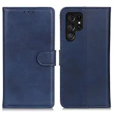Samsung Galaxy S26 Ultra Fodral L&auml;der Bl&aring;