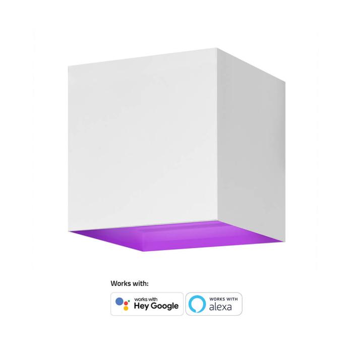 Bild 9, Hombli Smart Vägglampa Inomhus och Utomhus RGB CCT Vit
