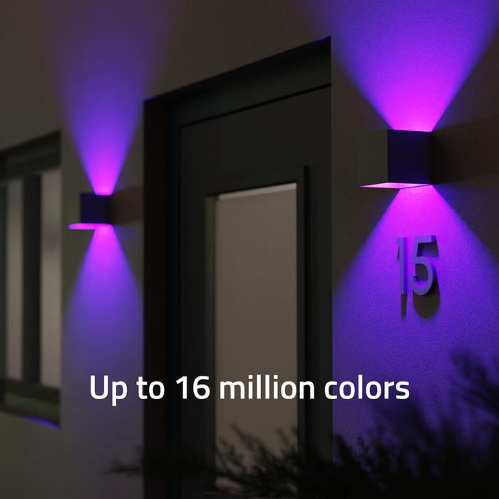 Bild 4, Hombli Smart Vägglampa Inomhus och Utomhus RGB CCT Grå